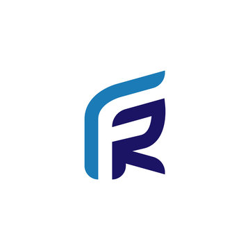 FR Initial Letter Logo Vector element. Initial logo template
