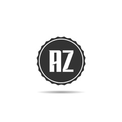 Initial Letter AZ Logo Template Design