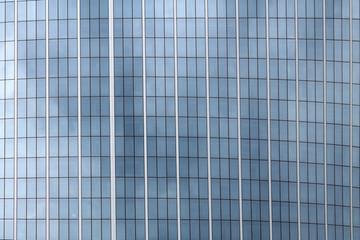 Obraz premium blue glass facade for background