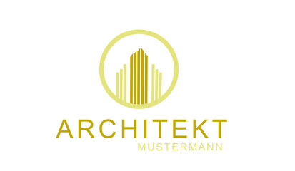 Architekt , Bauunternehmer Logo