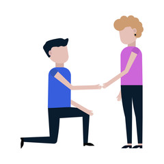 The guy admits to love the girl icon