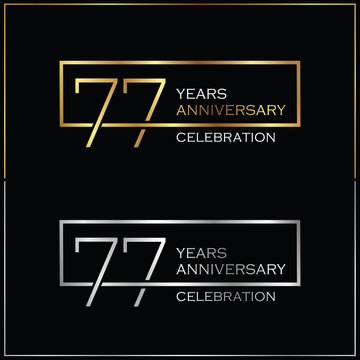 77th years anniversary celebration background