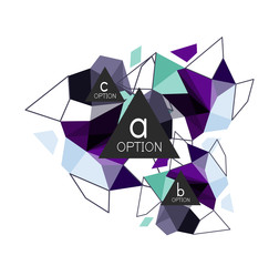 Fototapeta premium Geometric triangle infographics
