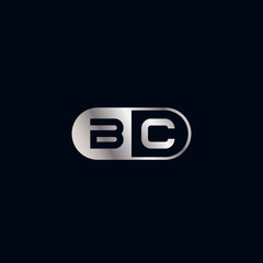 Initial Letter BC Logo Template Design