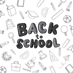 back to school vector design