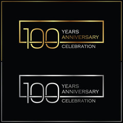 100th years anniversary celebration background