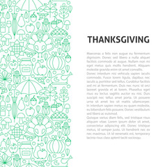 Thanksgiving Line Pattern Concept