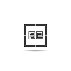 Initial Letter BE Logo Template Design