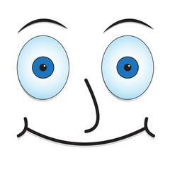 Obraz premium Funny cartoon face