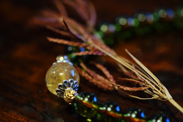 Beautiful clear green and crystal lucky stone bracelet with some space for write wording, unisex accessory for who believe in lucky object or amulet help meditation or curing unhappy emotion people