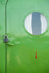 the fuselage of the aircraft is green