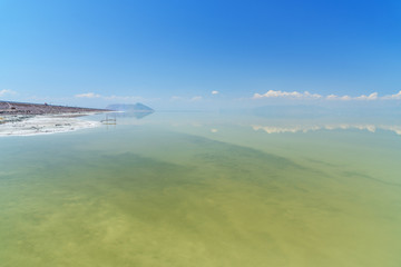 Fototapeta na wymiar Urmia Salt Lake. Iran