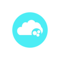 Cloud computing settings icon