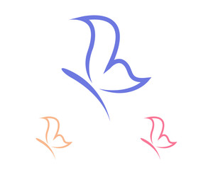 butterfly logo template   © ZoeCreative2