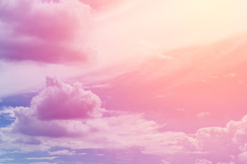 sun and cloud background with a pastel colored



