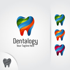 Dental logo design. Dental vector concept for dentist, dental clinic and dental care.