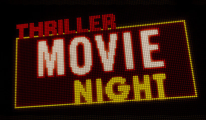 Fototapeta premium Thriller Movie Night intro