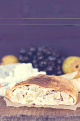 Strudel with cheese