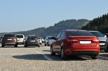 parking in mountains © Oleksandr