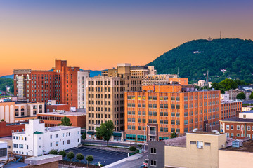 Obraz premium Roanoke, Virginia, USA Downtown
