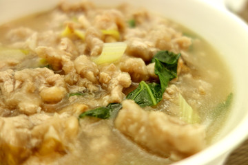 肉のあんかけスープ
