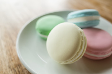 macarons on the table