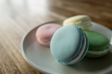 macarons on the table