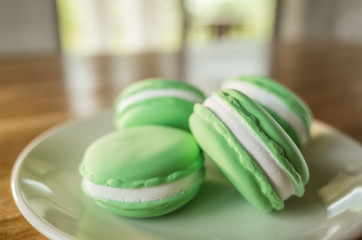 macarons on the table