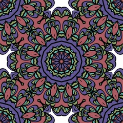 mistic floral seamless pattern. vector illustration