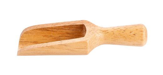 Wooden Scoop isolated on white background