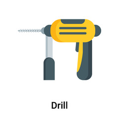 Drill icon vector sign and symbol isolated on white background, Drill logo concept