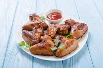 Grilled chicken wings