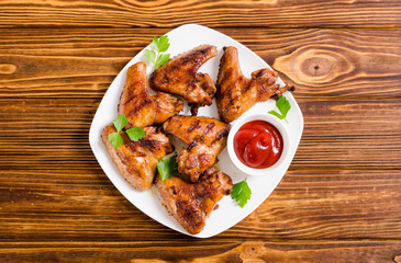 Grilled chicken wings