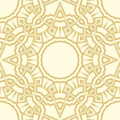 Abstract Vector seamless pattern with abstract geometric style. Repeating sample figure and line. For interiors design, wallpaper, textile industry