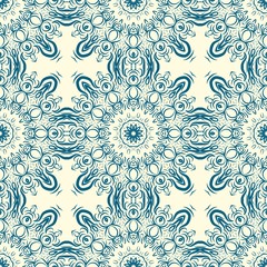 Abstract Vector seamless pattern with abstract geometric style. Repeating sample figure and line. For interiors design, wallpaper, textile industry.