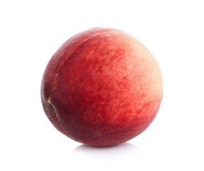 Peach isolated on white background