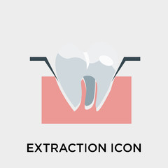 Extraction icon vector sign and symbol isolated on white background, Extraction logo concept