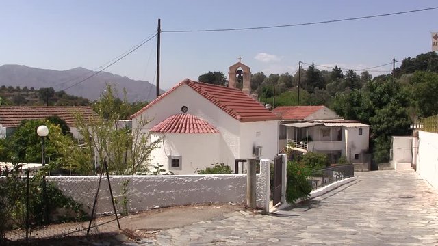 Small chappel near the road on Crete in Greece.