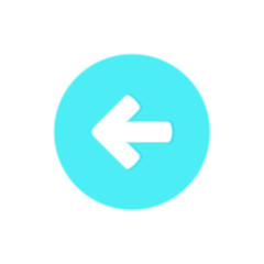 direction back arrow icon | button