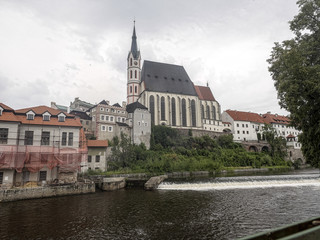 Fototapeta na wymiar Since 1992, Cesky Krumlov has been a UNESCO World Heritage Site. Czech Republic