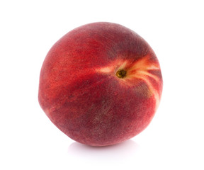 Peach isolated on white background