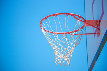 Basketball court in park in new taipei city