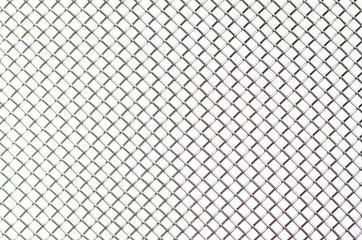 Naklejka premium Metal grid macro industry on white background