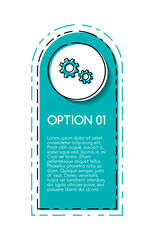 Colorful infographic with business icons. Vector.