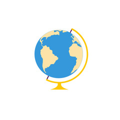 globe earth vector icon icon for app and website, training symbols	