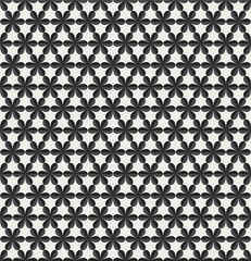 Decorative Floral Tiles Vector Seamless. Traditional style background. Abstract geometric texture.