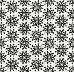 Decorative Tiles Vector Seamless. Traditional floral style background. Abstract mandala geometric texture.