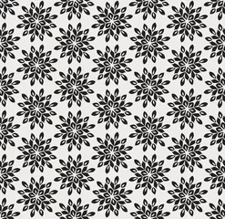Fototapete Decorative Tiles Vector Seamless. Traditional floral style background. Abstract mandala geometric texture. © Daniela Iga
