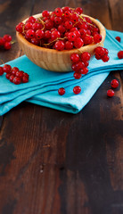 Ripe red currant berries