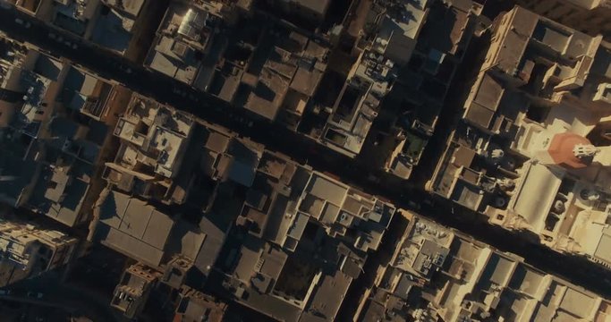 Top Aerial shot of Valletta